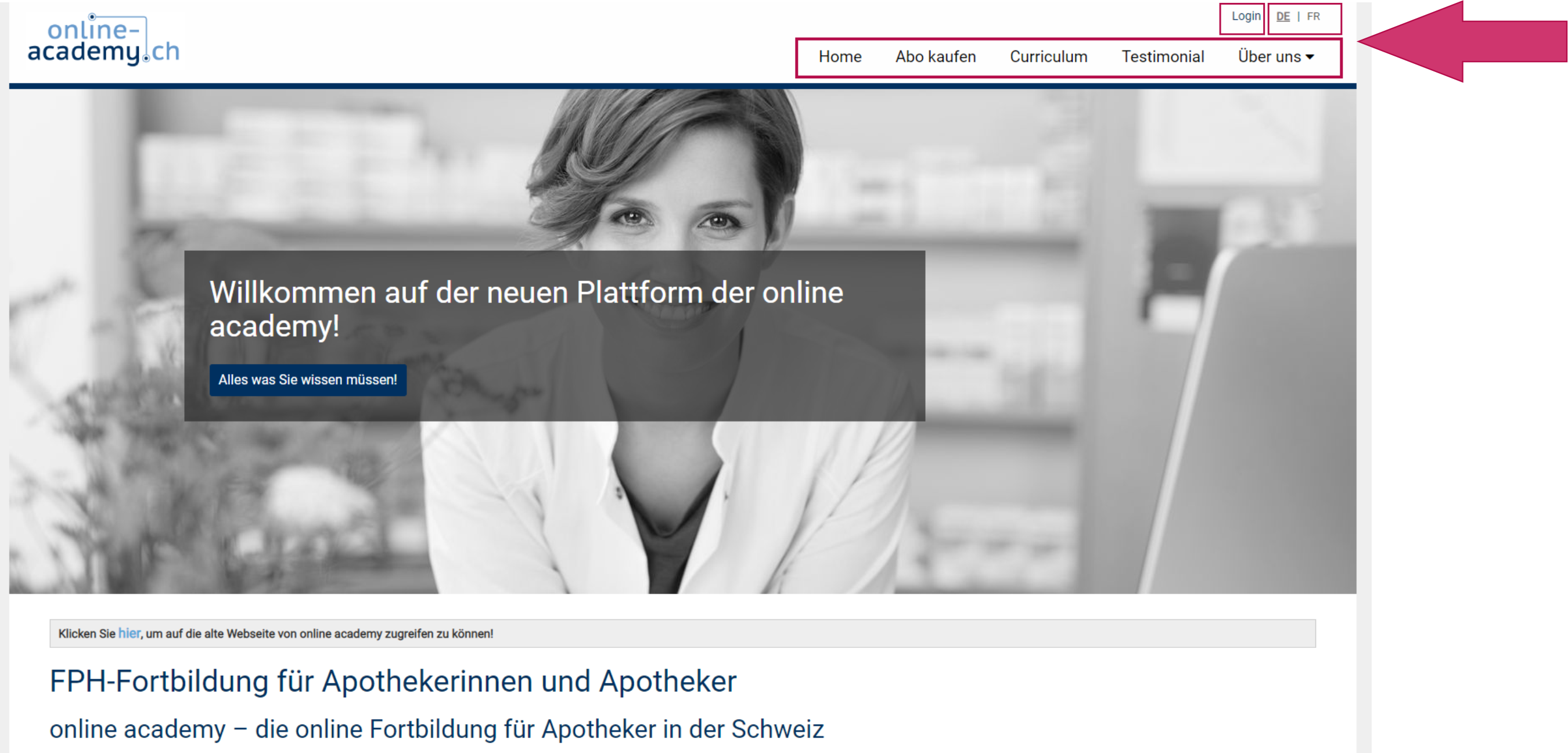 Neue seite online academy